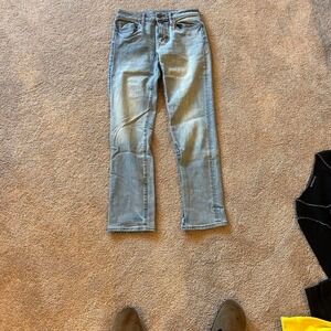 American Eagle Outfitters light wash skinny jeans